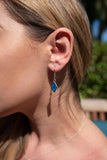 571ER  - BLUE OPAL EARRINGS