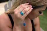 LR136-3R - Blue Opal Ring