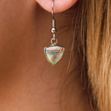 614SET - White Opal Pendant and Earring Set