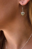 614ER - White Opal Earrings