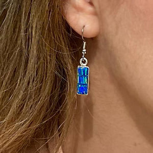 715ER - BLUE OPAL EARRINGS