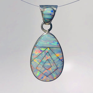 760PD - WHITE OPAL PENDANT