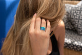 LR136-3R - Blue Opal Ring